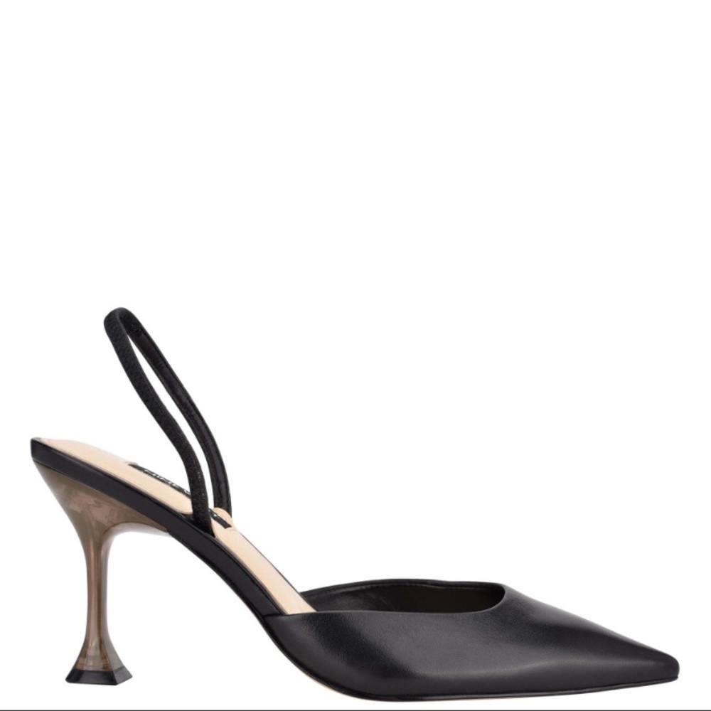 Nine West Leather Pointy Toe Slingbacks